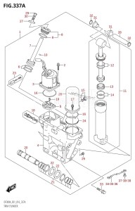 DF250A From 25003P-610001 (E01 E40)  2016 drawing TRIM CYLINDER