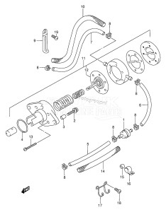 DF15 From 01501F-651001 ()  1996 drawing FUEL FILTER