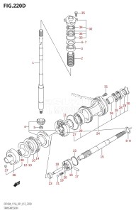 DF140AZ From 14003Z-310001 (E01 E40)  2013 drawing TRANSMISSION (DF115AT:E40)