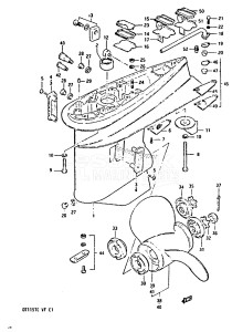 DT140 From 14002-405082 till 406620 ()  1984 drawing GEAR CASE