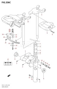 DF9.9 From 00992F-680001 (P03)  2006 drawing SWIVEL BRACKET (DF9.9T,DF9.9TH)