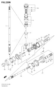 20002F-410001 (2014) 200hp E03-USA (DF200T) DF200 drawing TRANSMISSION (DF200Z:E03)