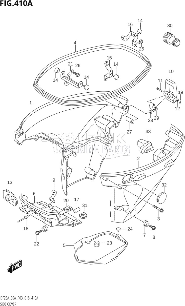 SIDE COVER (DF25A,DF25AQ)