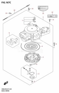 DF20A From 02002F-710001 (P03)  2017 drawing RECOIL STARTER (DF9.9BT:P03)