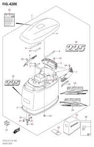 DF225T From 22503F-610001 (E01 E40)  2016 drawing ENGINE COVER (DF225T:E01,DF225Z:E01)