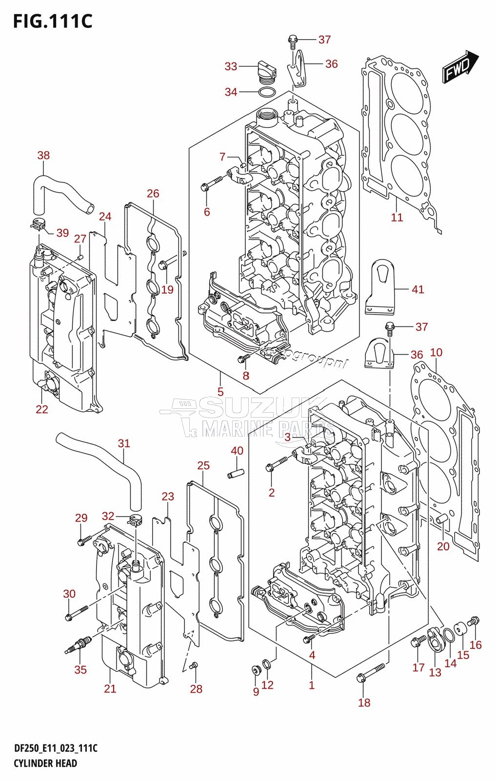 CYLINDER HEAD (DF250ST)