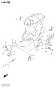 DF200 From 20002F-710001 (E03)  2017 drawing DRIVE SHAFT HOUSING (DF250ST:E03:X-TRANSOM)