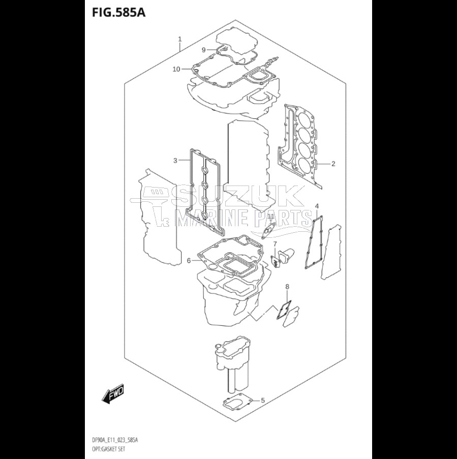 OPT:GASKET SET (SEE NOTE)