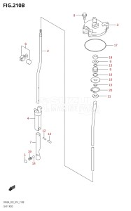 06003F-410001 (2014) 60hp E03-USA (DF60AVT) DF60A drawing SHIFT ROD (DF60AVT)