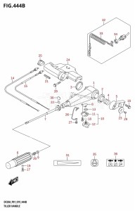 DF9.9B From 00995F-910001 (P01)  2019 drawing TILLER HANDLE (DF20A:P40)