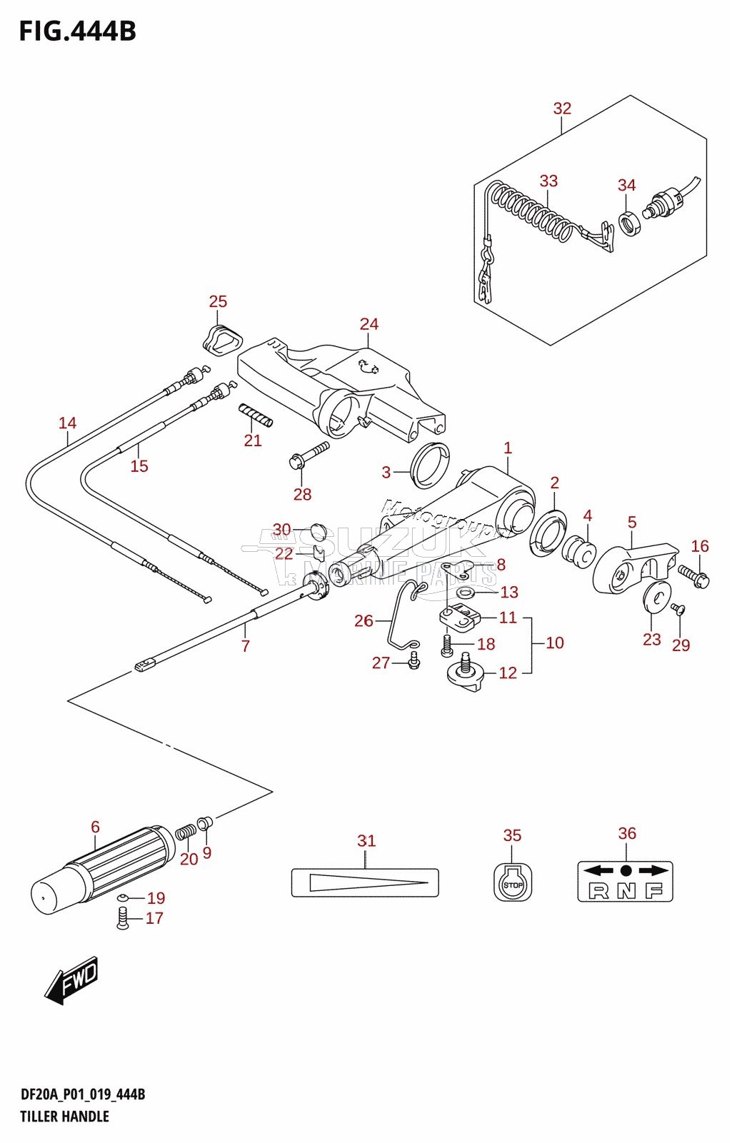 TILLER HANDLE (DF20A:P40)