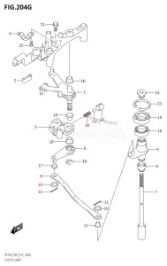 DF250T From 25004F-510001 (E03)  2015 drawing CLUTCH SHAFT (DF250ST:E03)