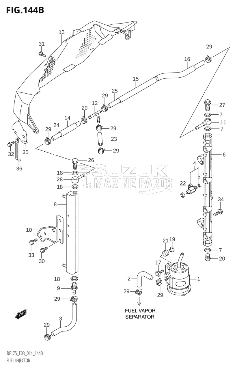 FUEL INJECTOR (DF150TG:E03)