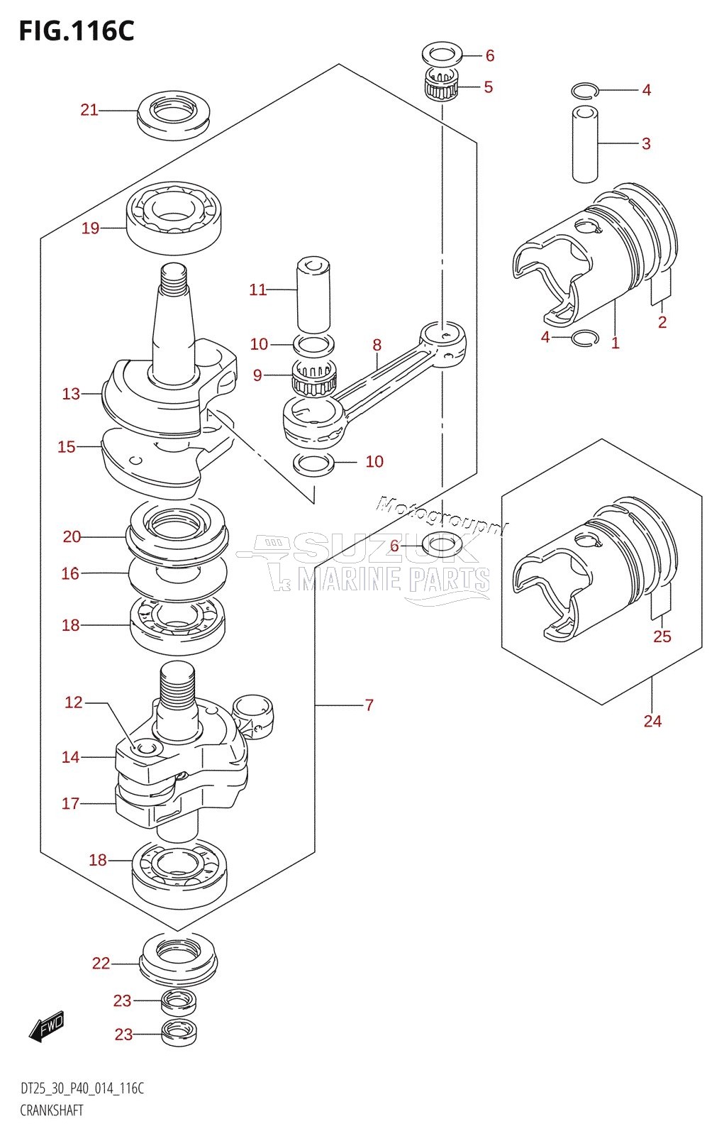 CRANKSHAFT (DT30R:P40)