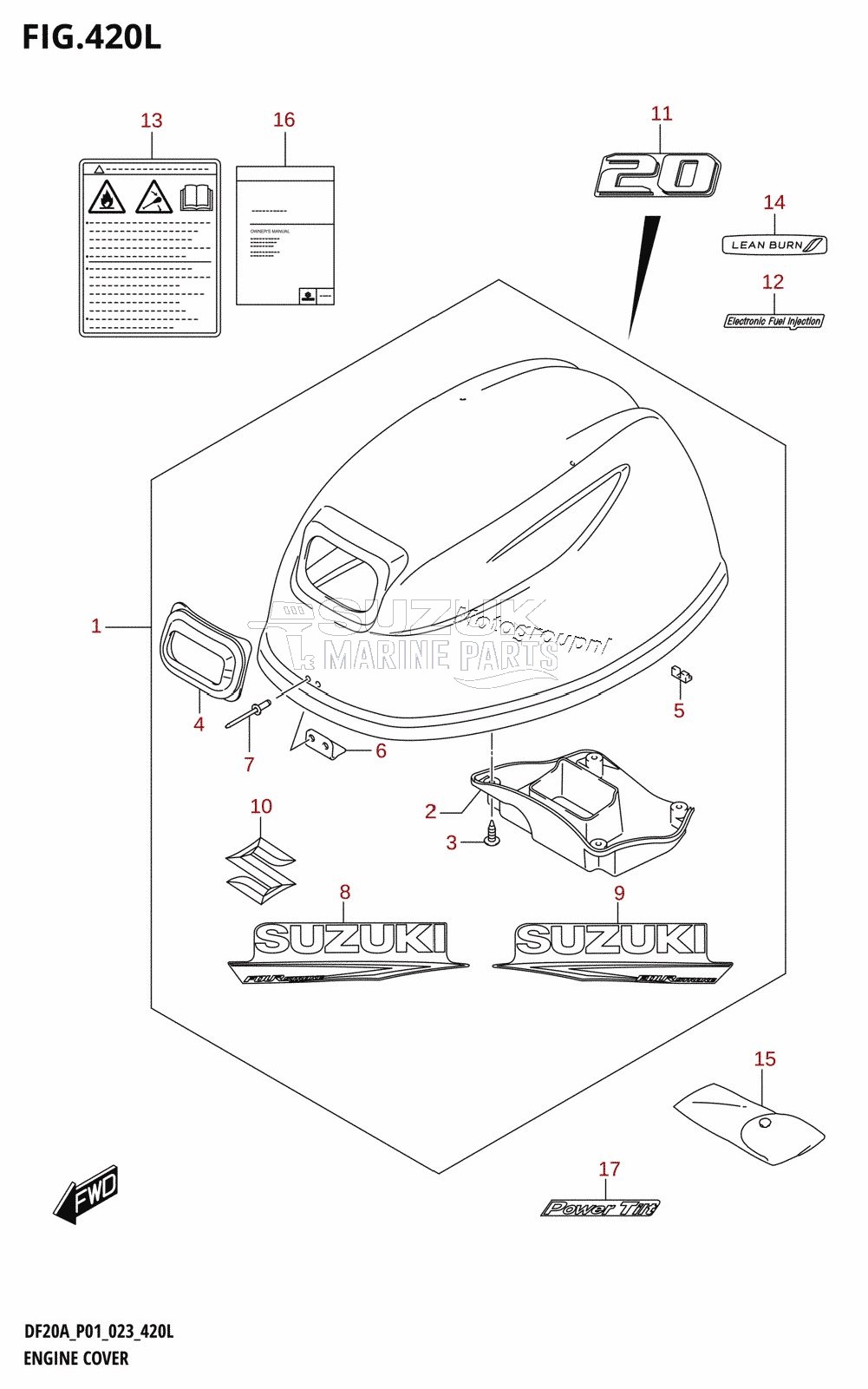 ENGINE COVER ((DF20A,DF20AR,DF20AT,DF20ATH):021)