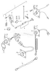 DT55 From 05501-807478 ()  1988 drawing OPT : PANEL SWITCH