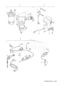 DT25AC From 02506-231001 ()  1992 drawing OPTIONAL : ELECTRICAL (FOR MANUAL STARTER)(1)