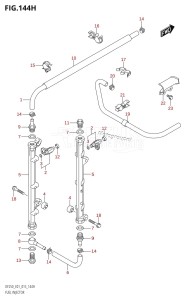 DF250Z From 25003Z-510001 (E40)  2015 drawing FUEL INJECTOR (DF225Z:E40)