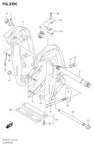 DF350A From 35001F-710001 (E01)  2017 drawing CLAMP BRACKET (DF325A)