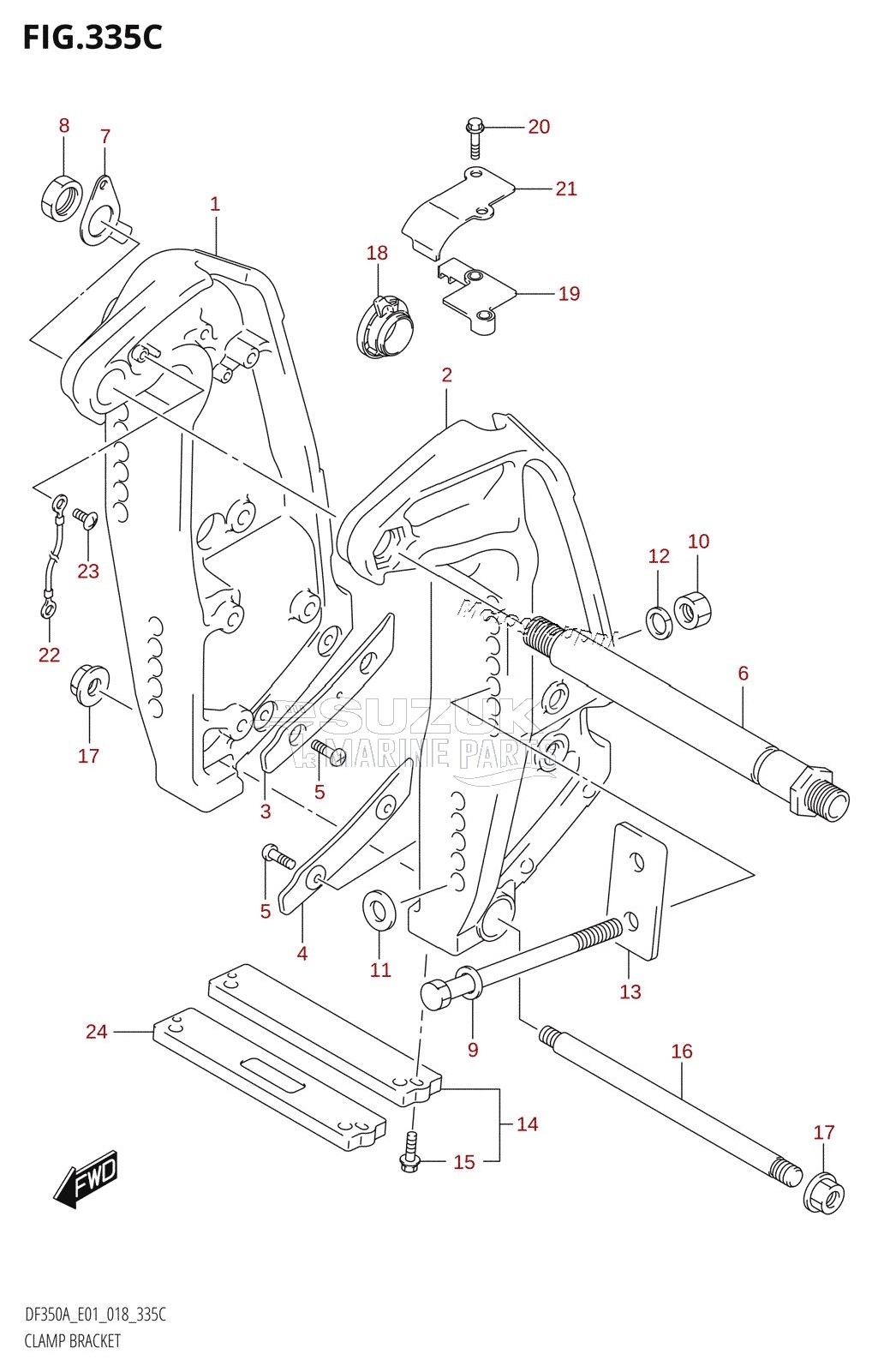 CLAMP BRACKET (DF325A)