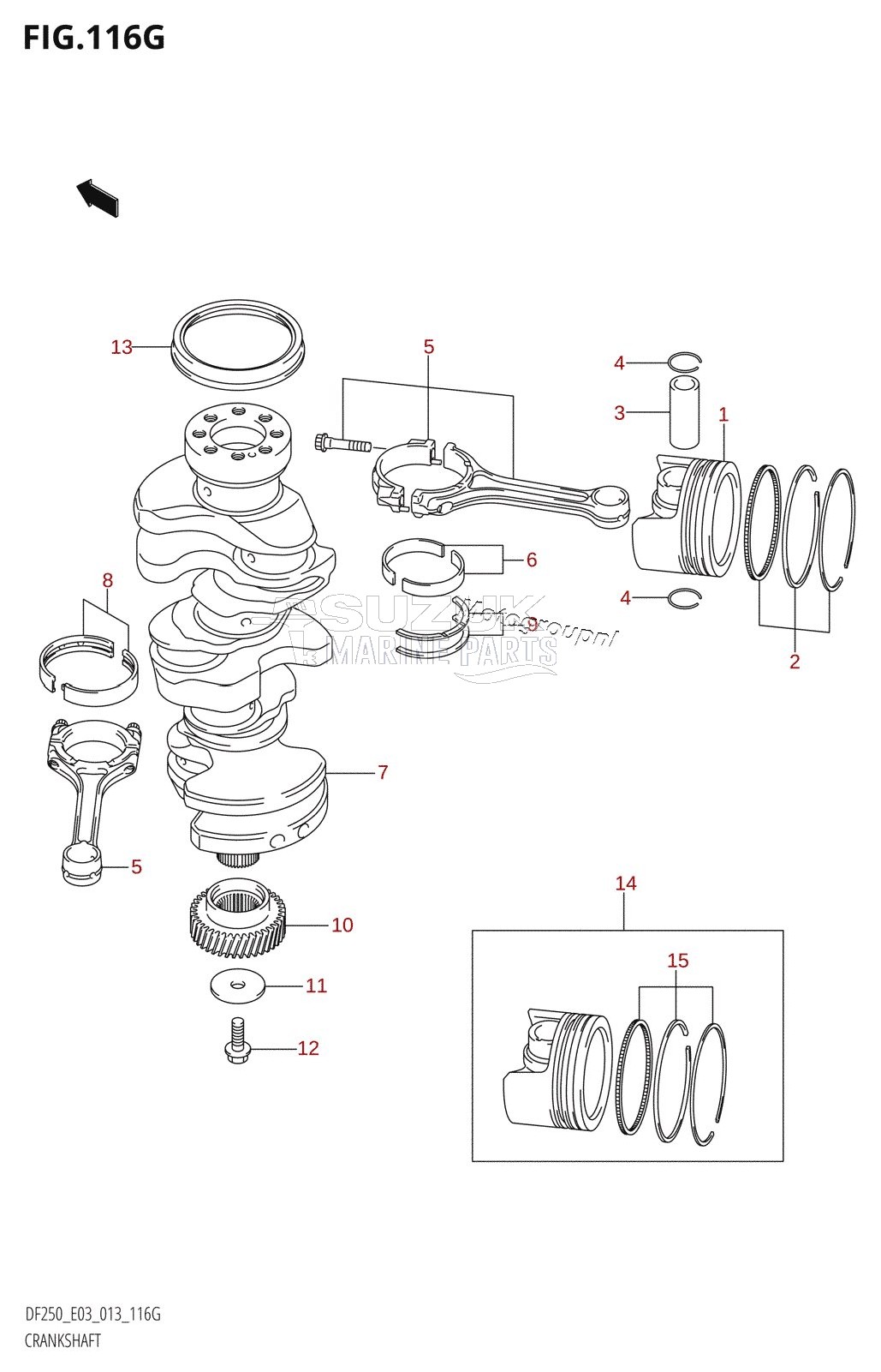 CRANKSHAFT (DF250ST:E03)