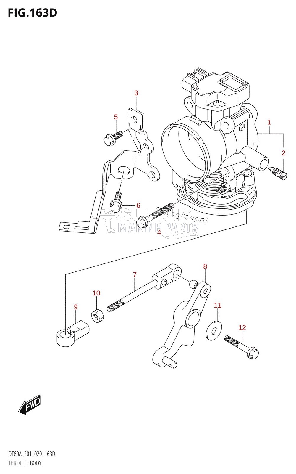 THROTTLE BODY (DF60AQH,DF60ATH,DF50AVTH,DF60AVTH)