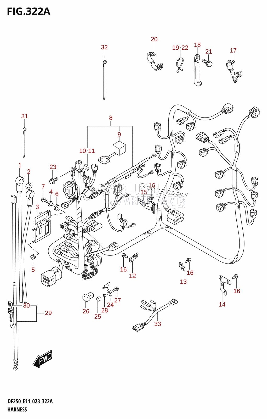 HARNESS (DF200T,DF200Z)