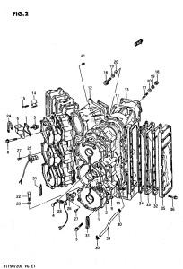 DT200 From 20001-601001 till 602076 ()  1986 drawing CYLINDER HEAD