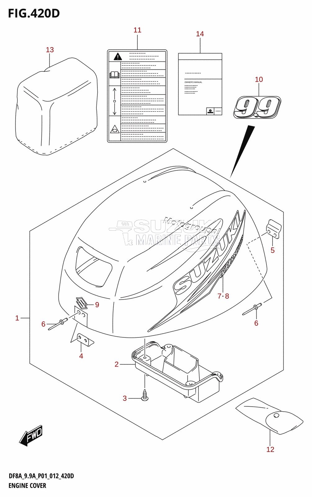 ENGINE COVER (DF9.9AR:P01)