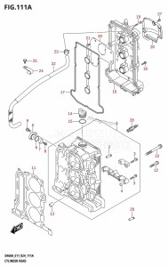 DF50AT From 05003F-440001 (E01 - E11)  2024 drawing CYLINDER HEAD