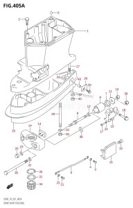 DF70 From 07001F-031001 (E11)  2013 drawing DRIVE SHAFT HOUSING