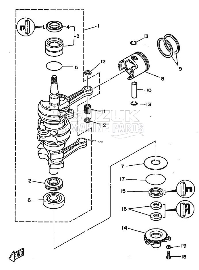 CRANKSHAFT--PISTON