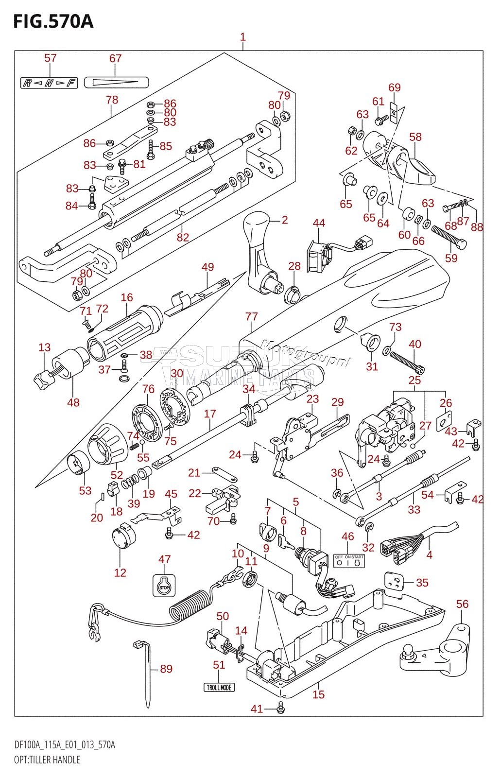 OPT:TILLER HANDLE