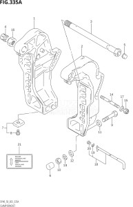 04001F-880001 (2008) 40hp E03-USA (DF40TK8) DF40 drawing CLAMP BRACKET (X,Y)