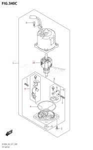 DF250A From 25003P-710001 (E03)  2017 drawing PTT MOTOR (DF300A:E03:L-TRANSOM)