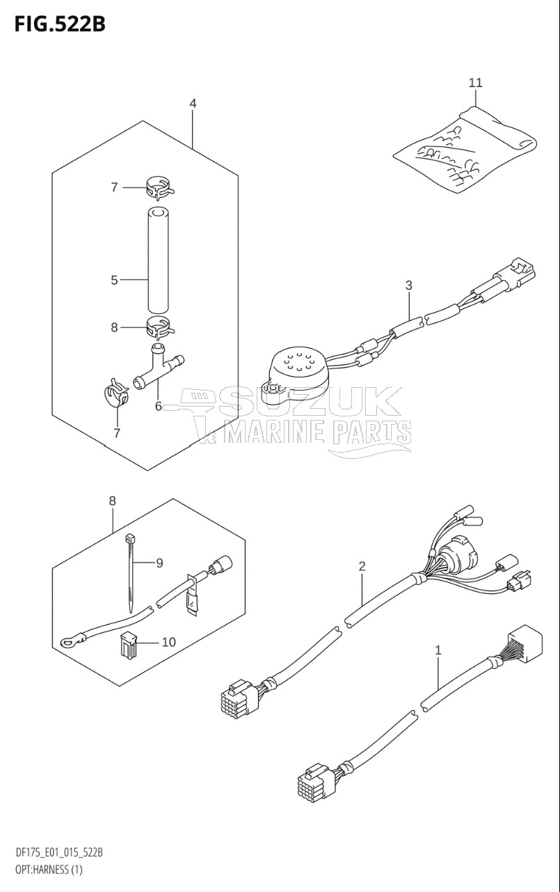 OPT:HARNESS (1) (DF150T:E40)