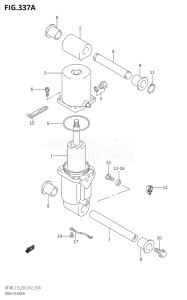 11502Z-210001 (2012) 115hp E01 E40-Gen. Export 1 - Costa Rica (DF115Z) DF115Z drawing TRIM CYLINDER (DF100T:E01)