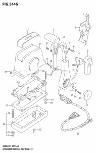 DF20A From 02002F-710001 (P03)  2017 drawing OPT:REMOTE CONTROL ASSY SINGLE (1) (DF20AT:P03)