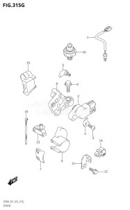 05003F-610001 (2016) 50hp E01-Gen. Export 1 (DF50A  DF50ATH) DF50A drawing SENSOR (DF60A:E01)