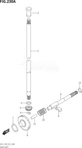 00252F-240001 (2022) 2.5hp P03-U.S.A (DF2.5) DF2.5 drawing DRIVE SHAFT