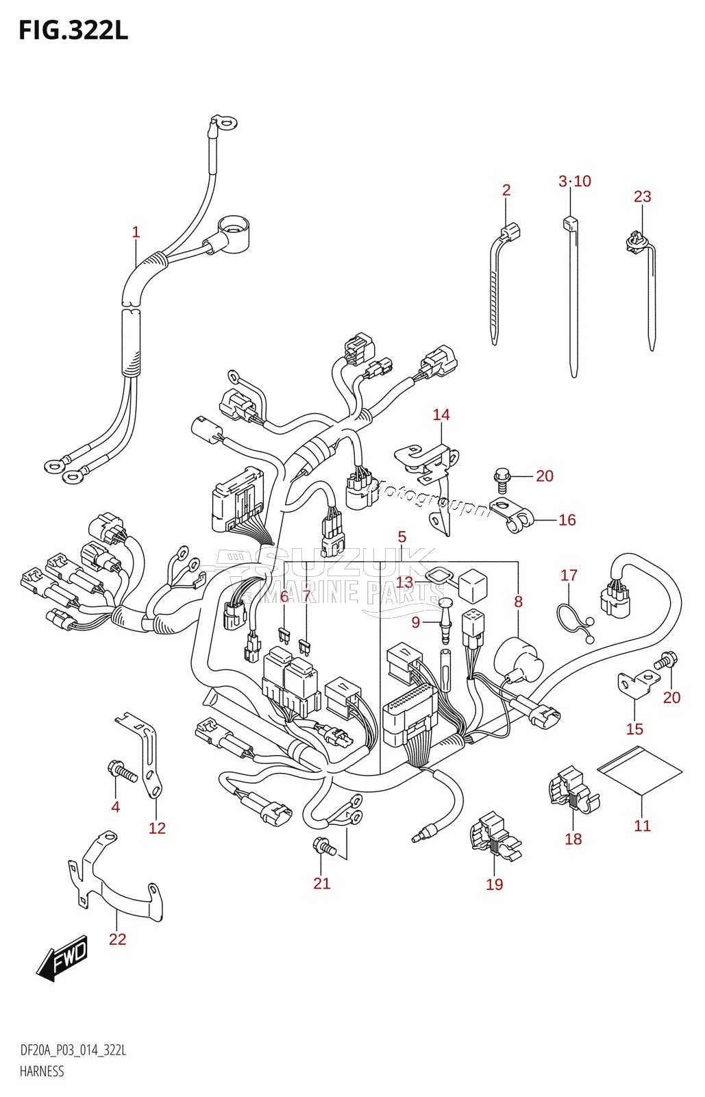 HARNESS (DF20ATH:P03)