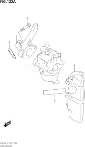 00603F-710001 (2017) 6hp P03-U.S.A (DF6A) DF6A drawing INTAKE MANIFOLD