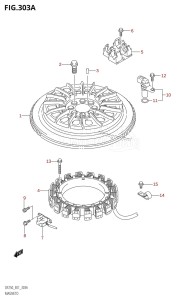 DF250Z From 25001Z-510001 (E01 E40)  2005 drawing MAGNETO