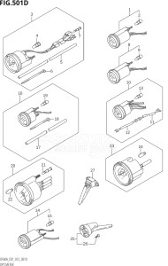 04003F-210001 (2012) 40hp E01-Gen. Export 1 (DF40AQH  DF40AT) DF40A drawing OPT:METER (DF50A:E01)