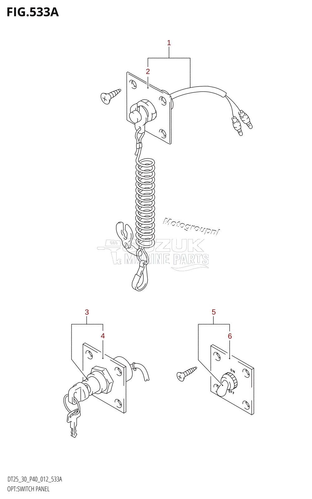 OPT:SWITCH PANEL (DT30:P40)