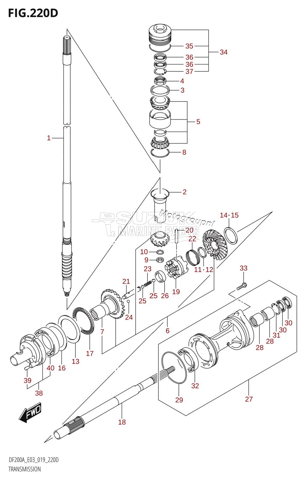 TRANSMISSION (DF150AT)