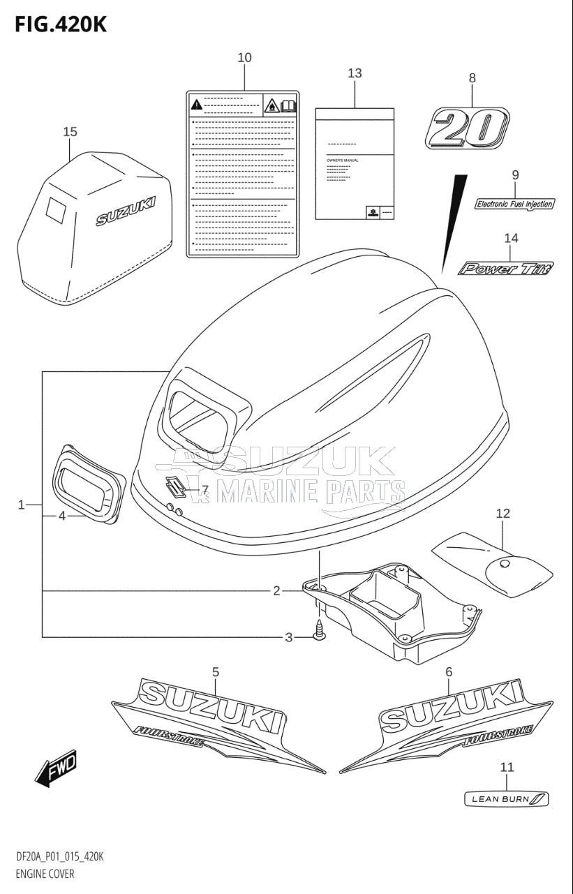 ENGINE COVER (DF20AT:P01)