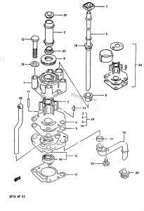 DT15 From 01501-301001 till 303840 ()  1983 drawing WATER PUMP