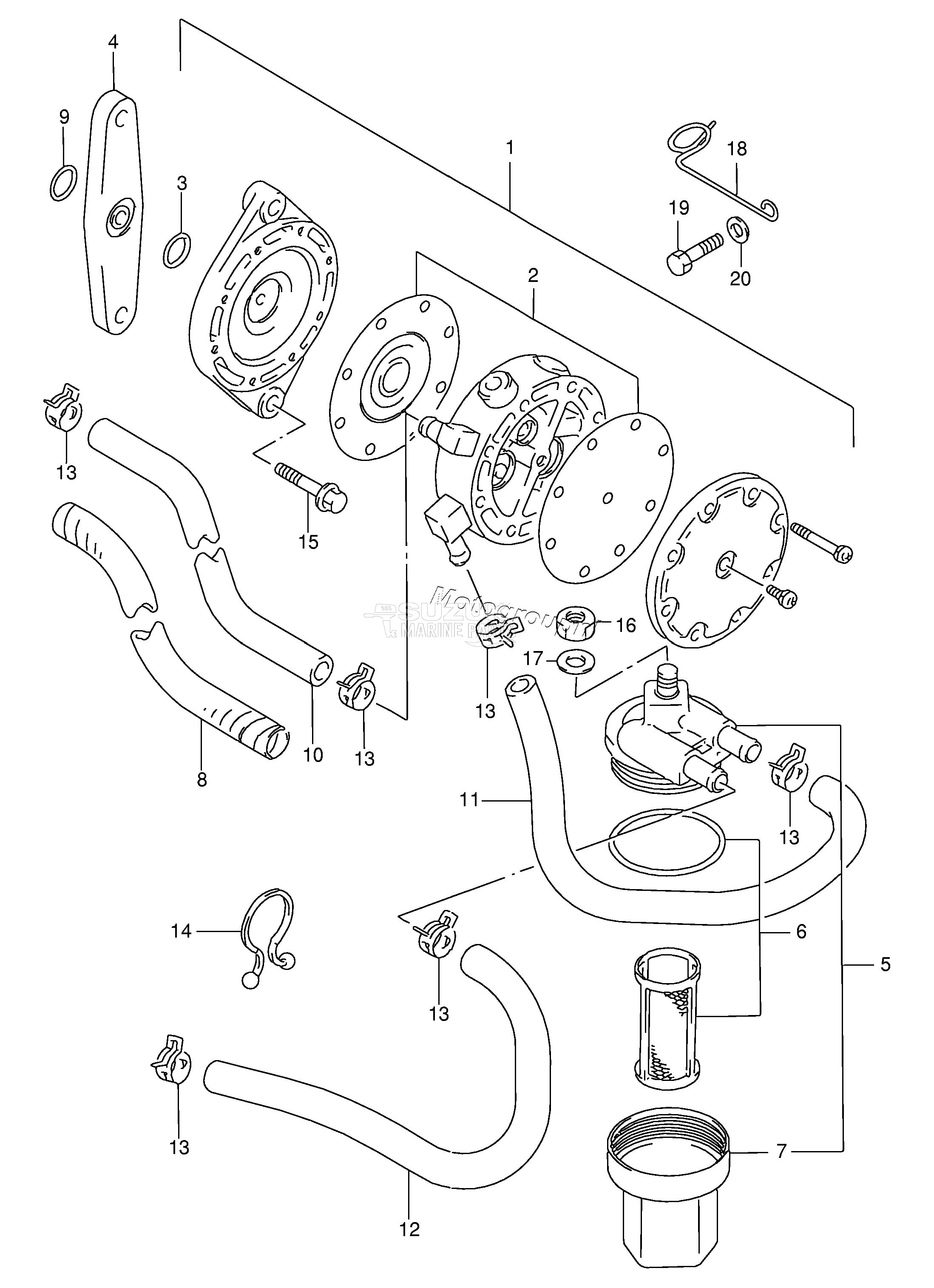 FUEL PUMP (DT115S /​ DT140EPI)