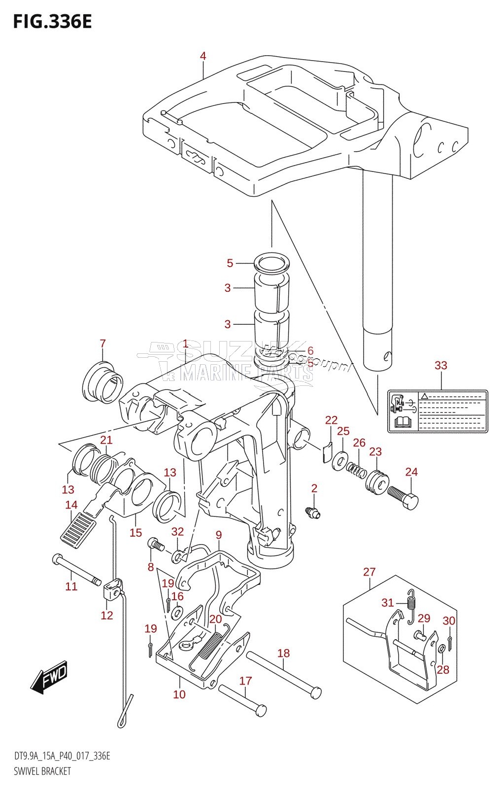 SWIVEL BRACKET (DT9.9AK:P36)